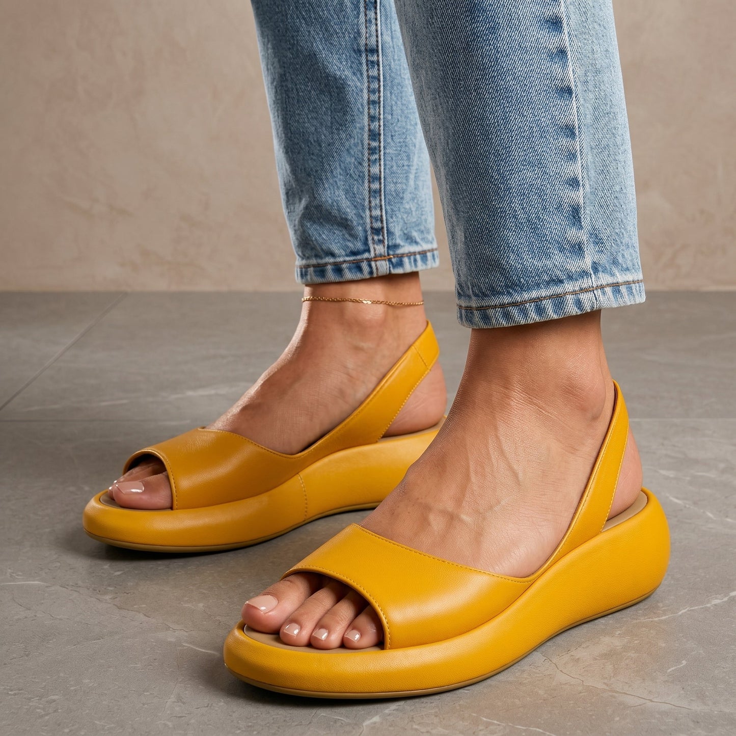 Women's shoes with elastic band